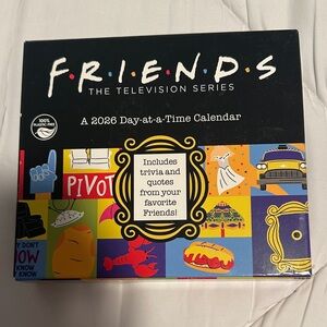 FRIENDS Colorblock 2026 Day-at-a-Time Calendar - Black & Multicolor